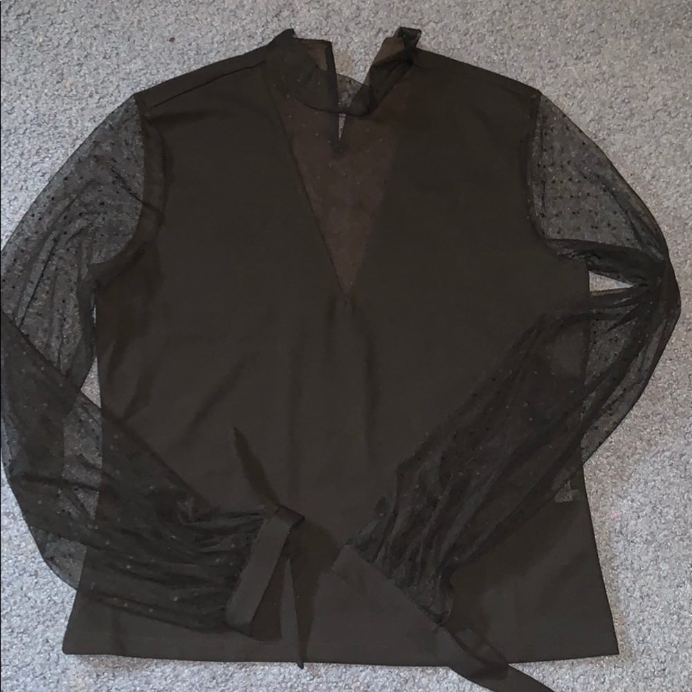 Long Sleeve Black Top